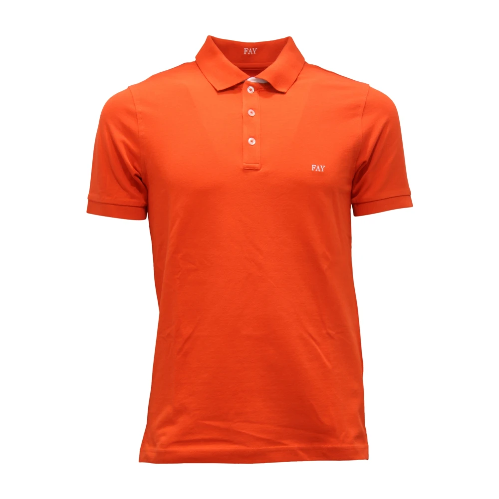 Fay - Tops > Polo Shirts - Orange - Fay - Modalova