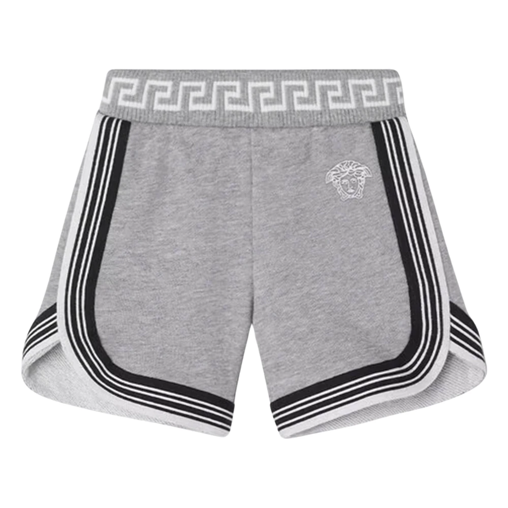 Versace Boys Gray Shorts, 9 M, Medusa Logo Shorts