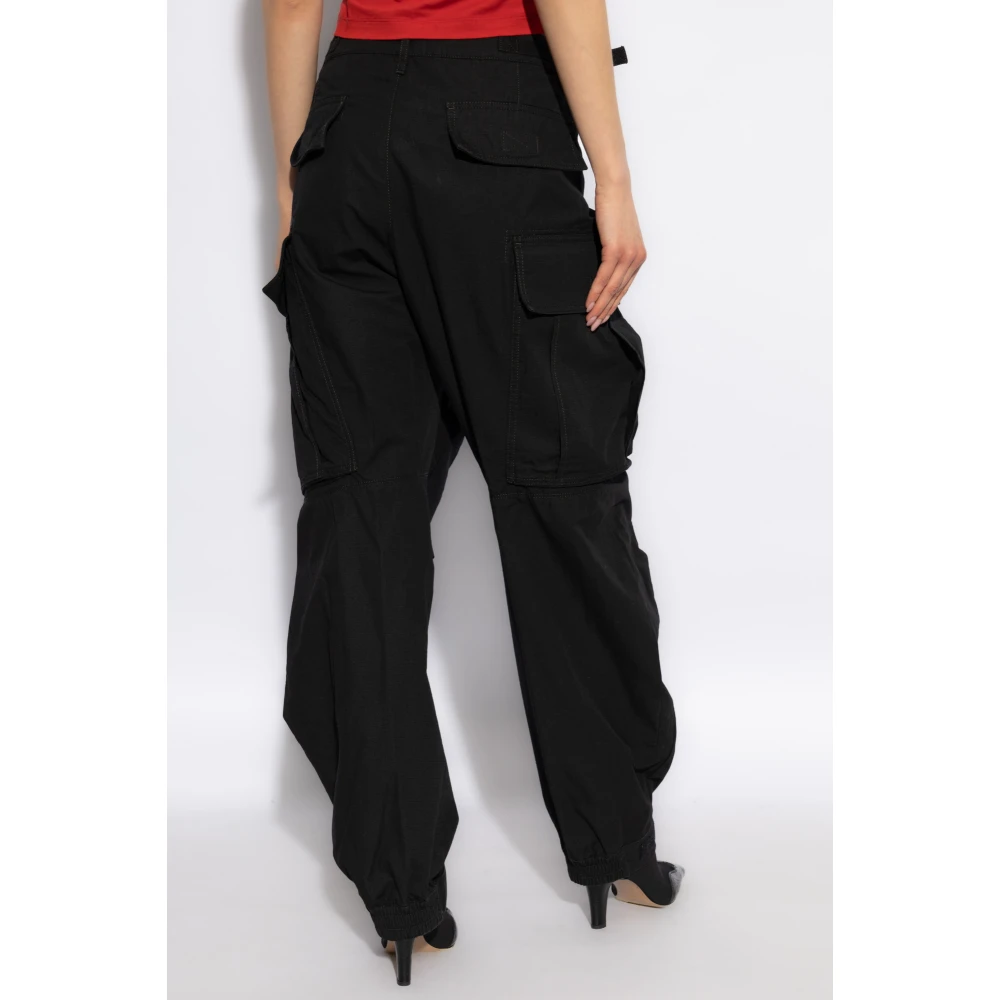 Dsquared2 Broek met logo Black Dames