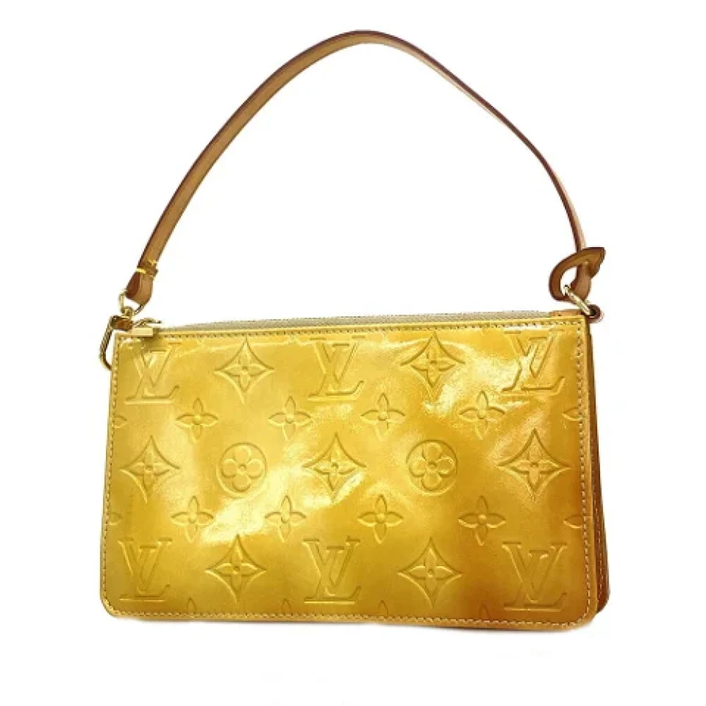 Louis Vuitton Vintage Pre-owned Fabric handbags Yellow Dames
