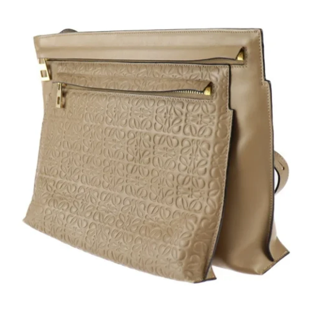 Loewe Pre-owned Fabric shoulder-bags Beige Dames
