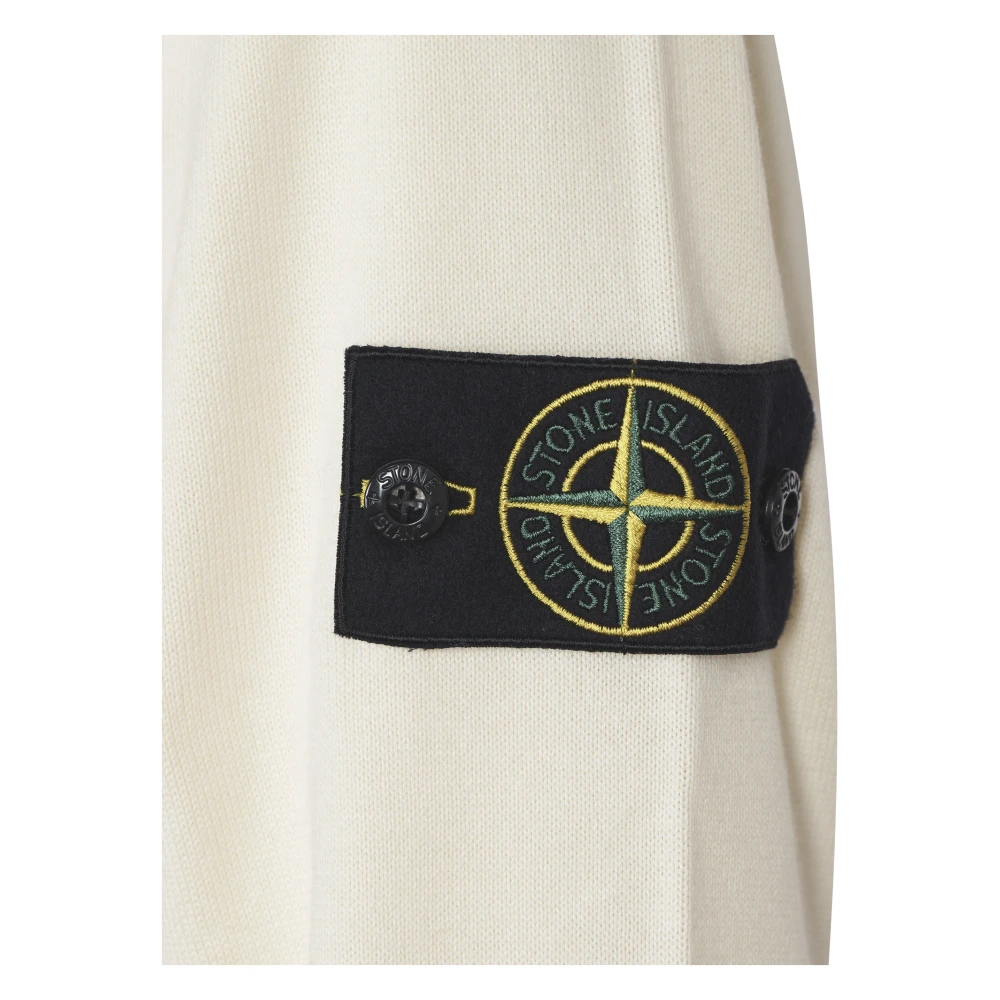 Stone Island Witte Sweaters voor Mannen White Heren