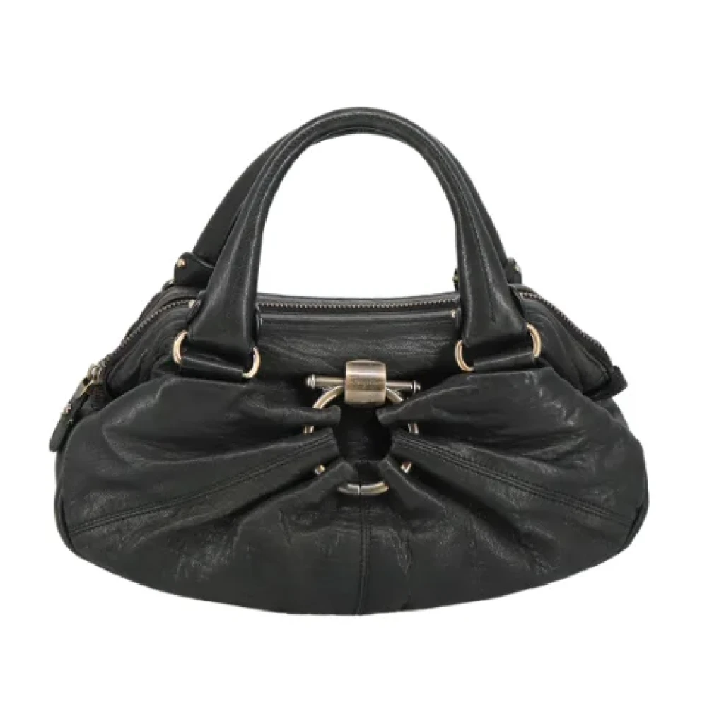 Salvatore Ferragamo Pre-owned Leather handbags Black Dames