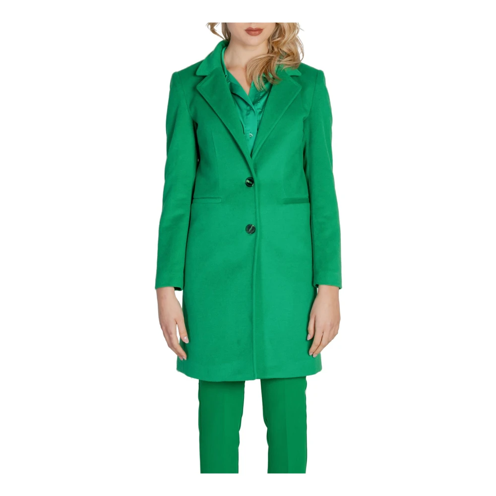 Sol Wears Women Groene Knoopjas Herfst Winter Vrouwen Green Dames