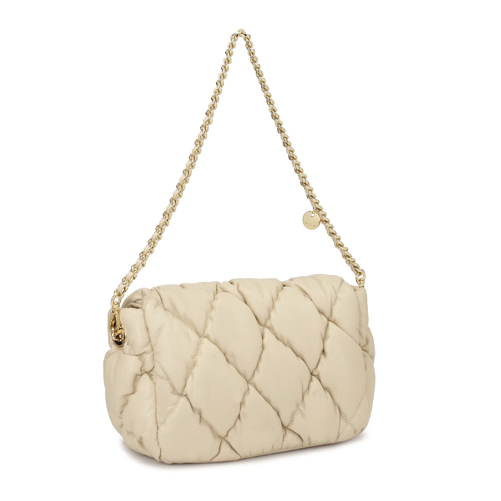 Kazar Zachte gewatteerde leren handtas Beige Dames