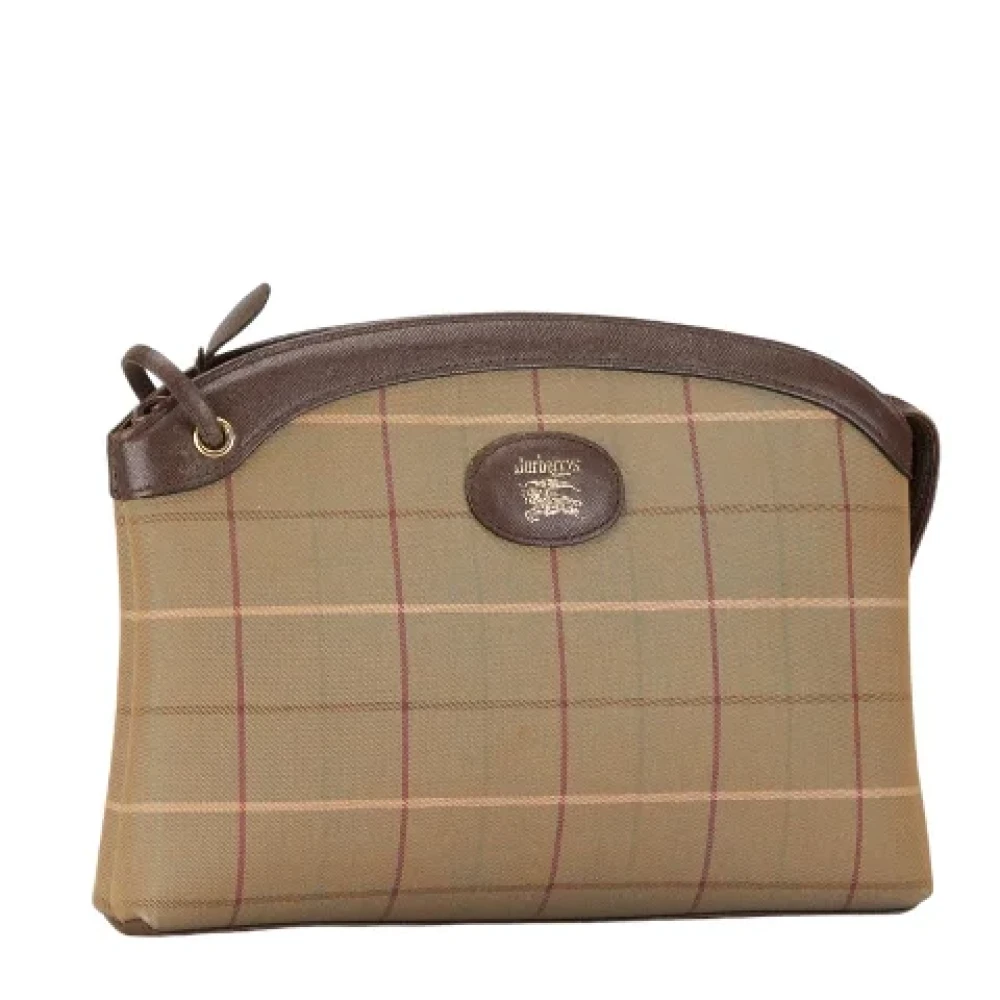 Burberry Vintage Pre-owned Canvas clutches Brown Dames