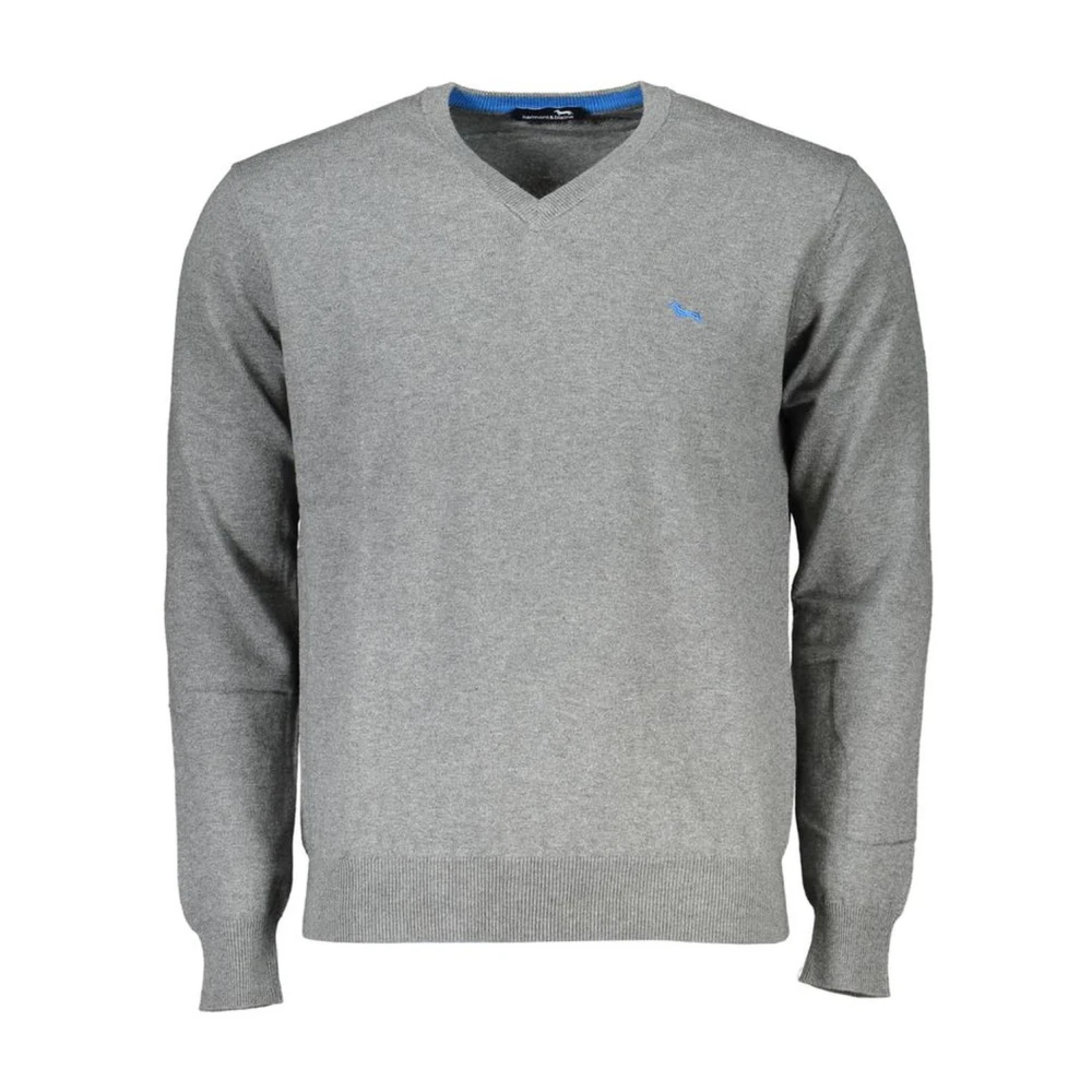 Harmont & Blaine V-neck Knitwear Gray Heren