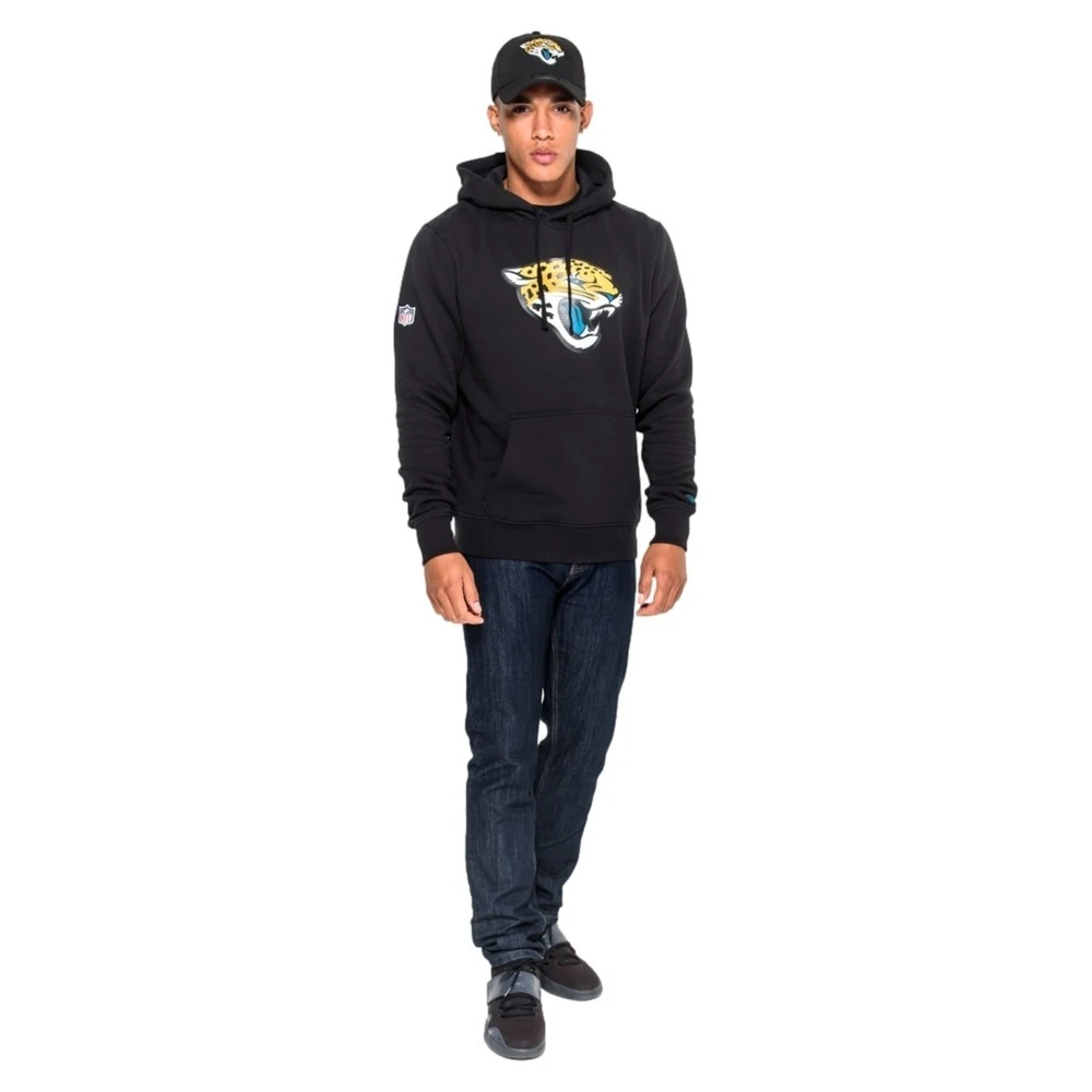 new era Zwarte Jaguars Team Logo Hoodie Black Heren