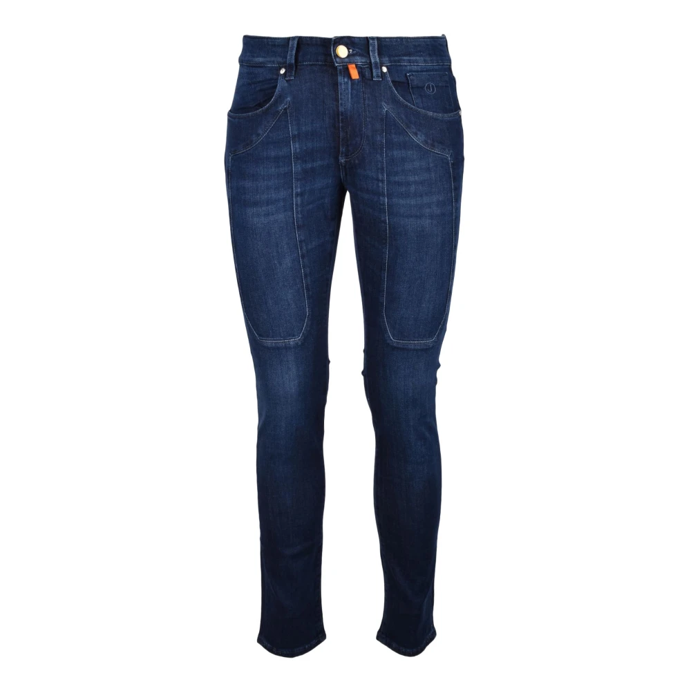Jeckerson Katoen Elastaan Jeans Blue Heren