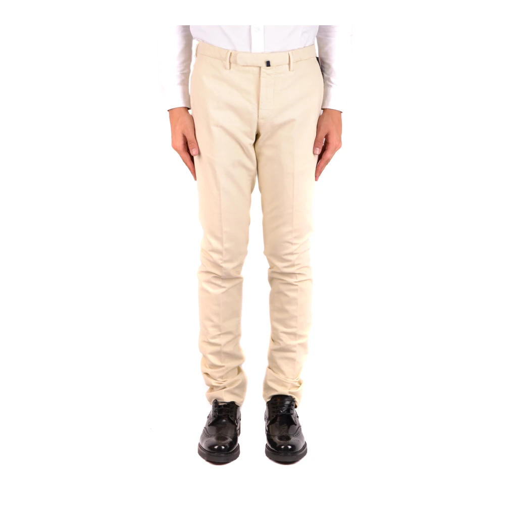 Incotex Mannelijk Beige Broeken Heren, S, Katoen, Chino`S