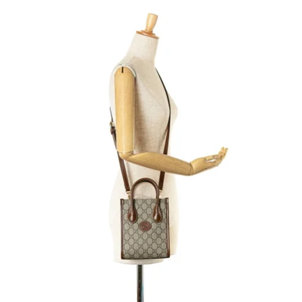 Gucci Vintage Pre-owned Leather gucci-bags Brown Dames