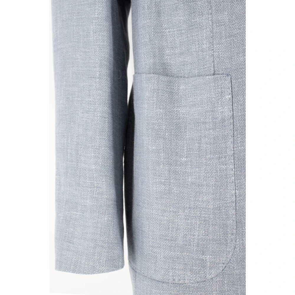 Eleventy Modern Fit Single-Breasted Pak Blue Heren