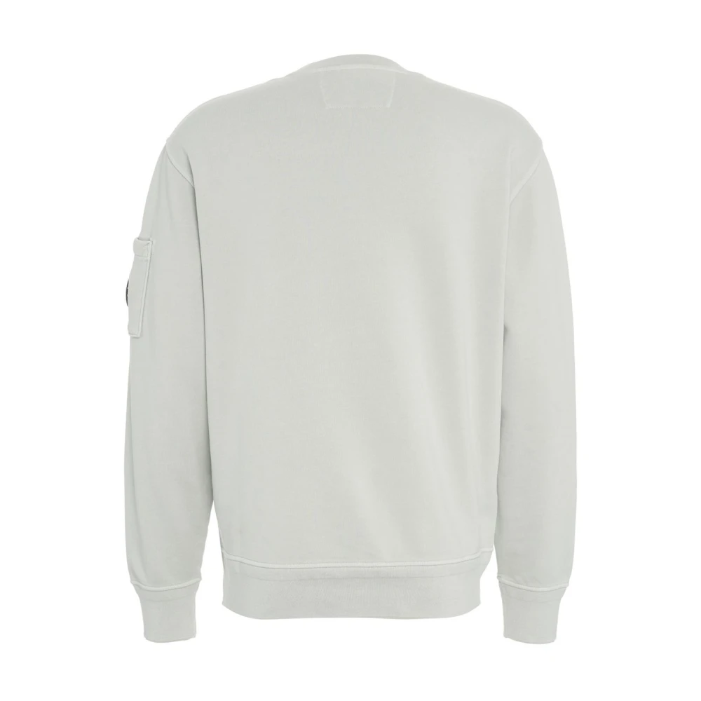 C.P. Company Grijze Sweatshirt met Geribbelde Kraag Gray Heren