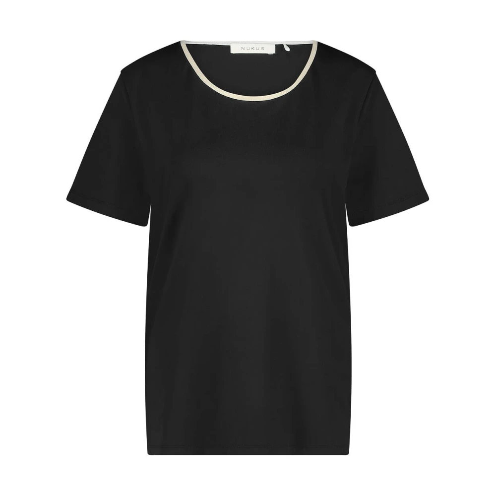 NUKUS Dames Tops & T-shirts Tirza Top Uni Zwart