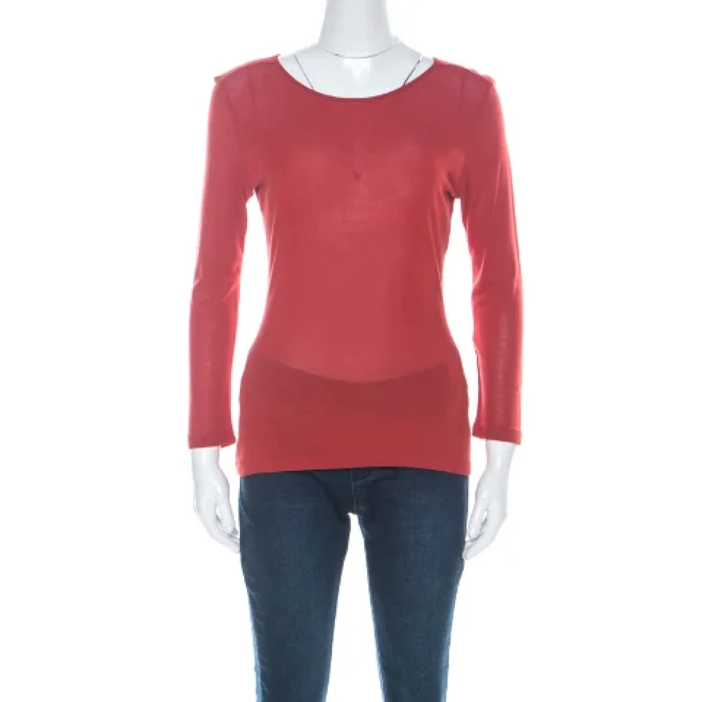 Gucci Vintage Pre-owned Cotton tops Red Dames