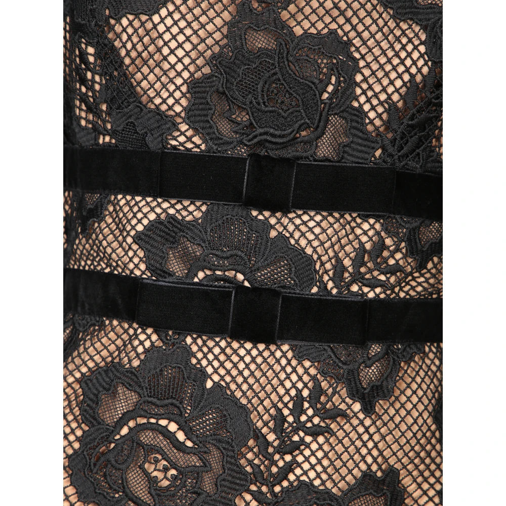 Self Portrait Mini-jurk van kant Black Dames