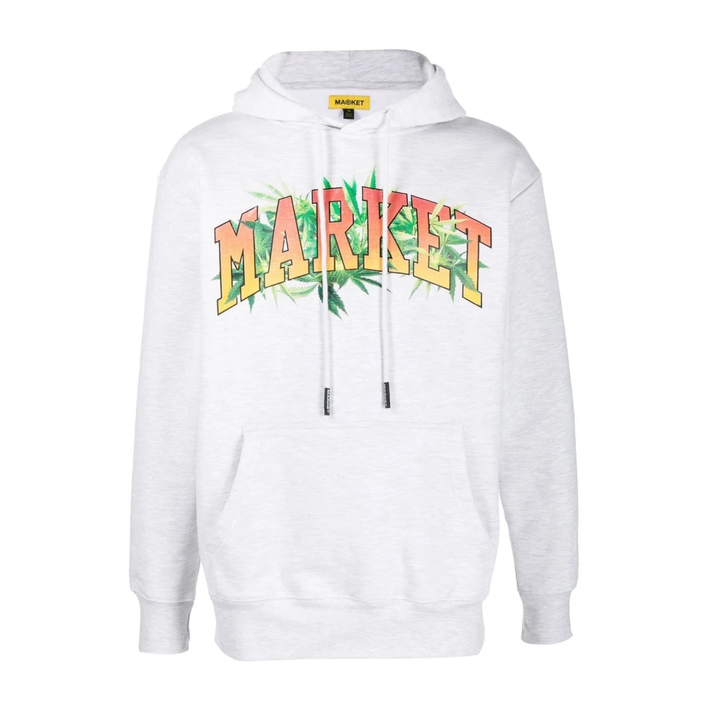 Market Hoodies Gray Heren