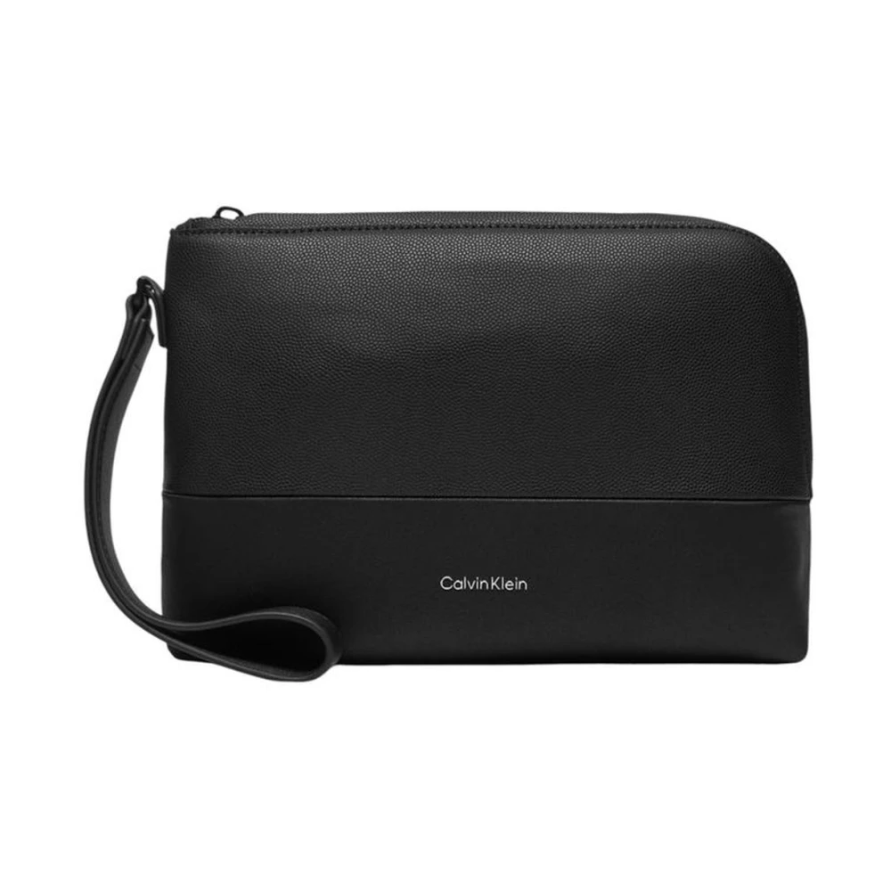 Calvin Klein Svart Resväska Herrkollektion Black, Herr