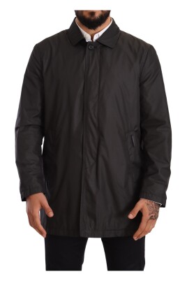 black-polyester-trench-coat-jacket