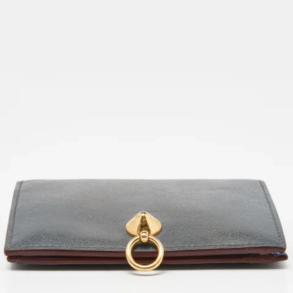 Fendi Vintage Pre-owned Leather wallets Gray Dames
