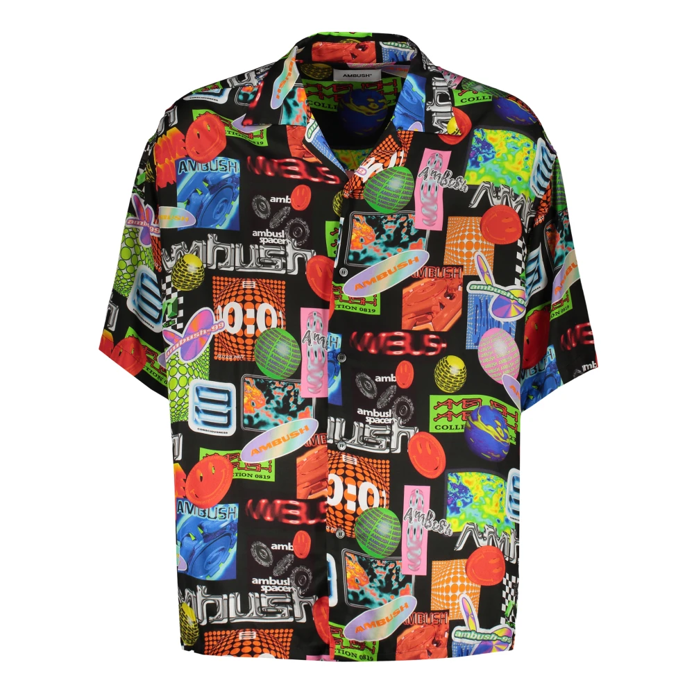 Ambush Stijlvolle viscose shirt met all-over print Multicolor Heren