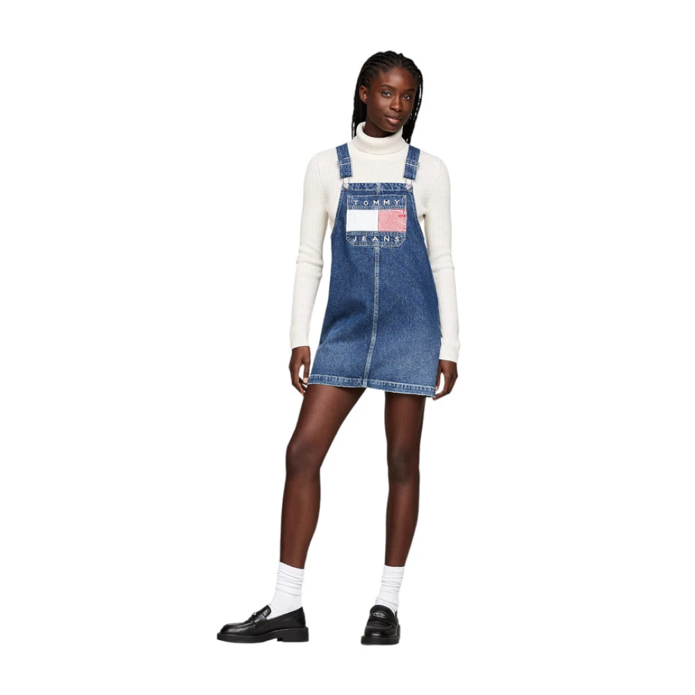 Tommy Jeans Korte Jurk Blue Dames