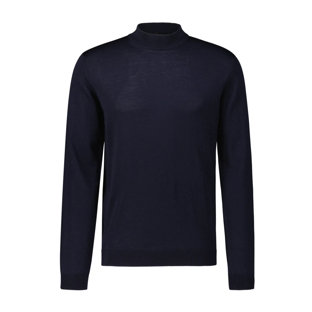 Roberto Collina Wollen Gebreide Trui Blue Heren