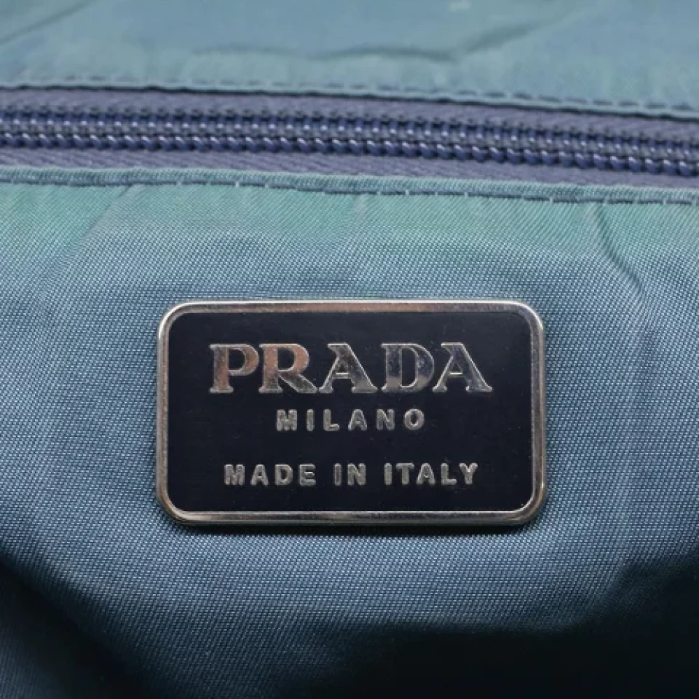 Prada Vintage Pre-owned Fabric prada-bags Blue Dames