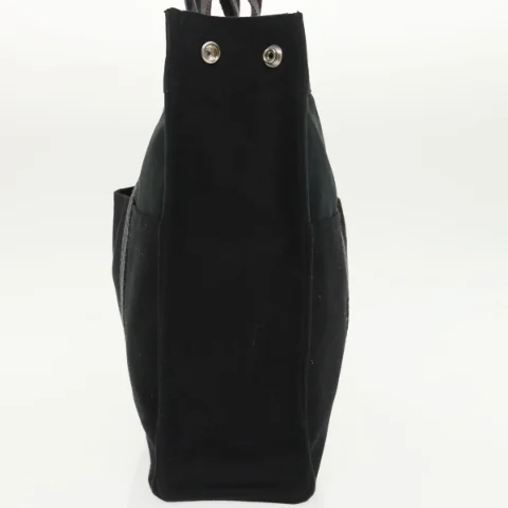 Hermès Vintage Pre-owned Canvas handbags Black Dames