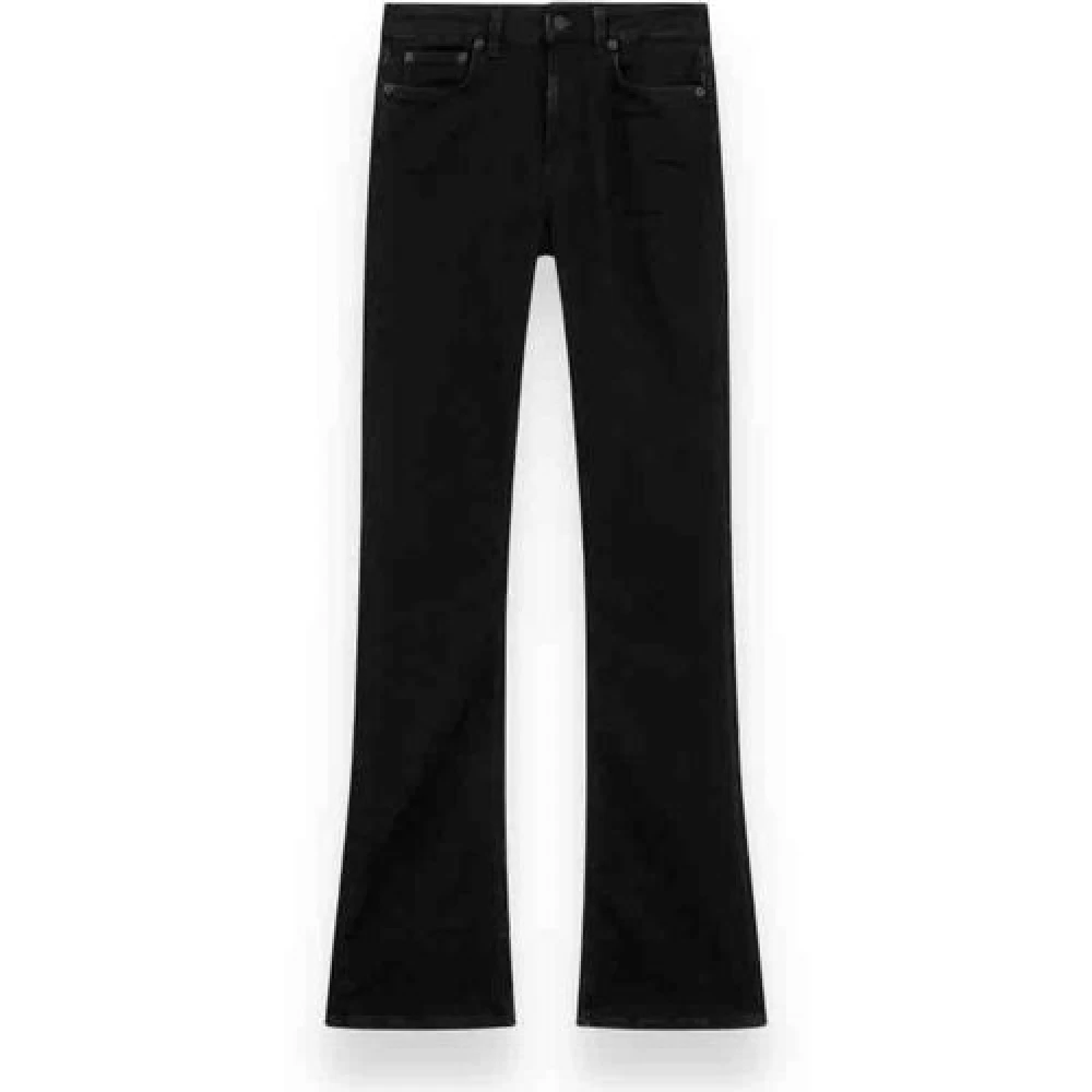 Sort Skinny Fit Flare Jeans