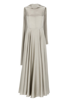 silver-sleeveless-dress-with-rear-zip