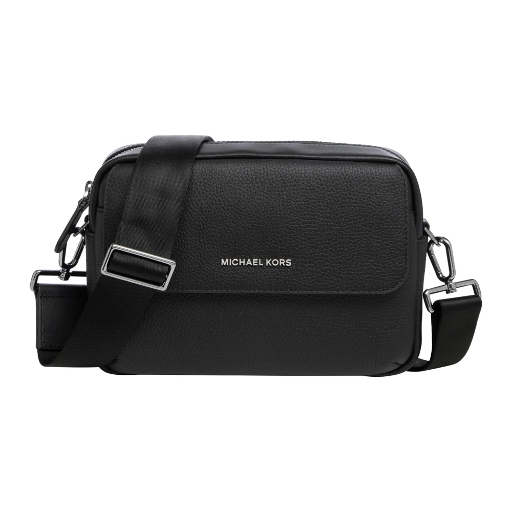 Michael Kors Stijlvolle Crossbody Tas met Verstelbare Schouderband Black Heren