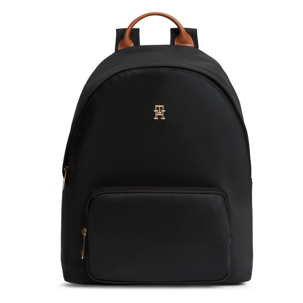 Tommy Hilfiger Women's Black Stylish School Backpack - Backpacks - One Size - Bags