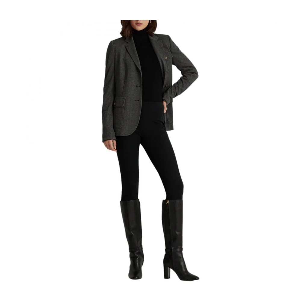 Ralph Lauren Skinny Broeken Black Dames