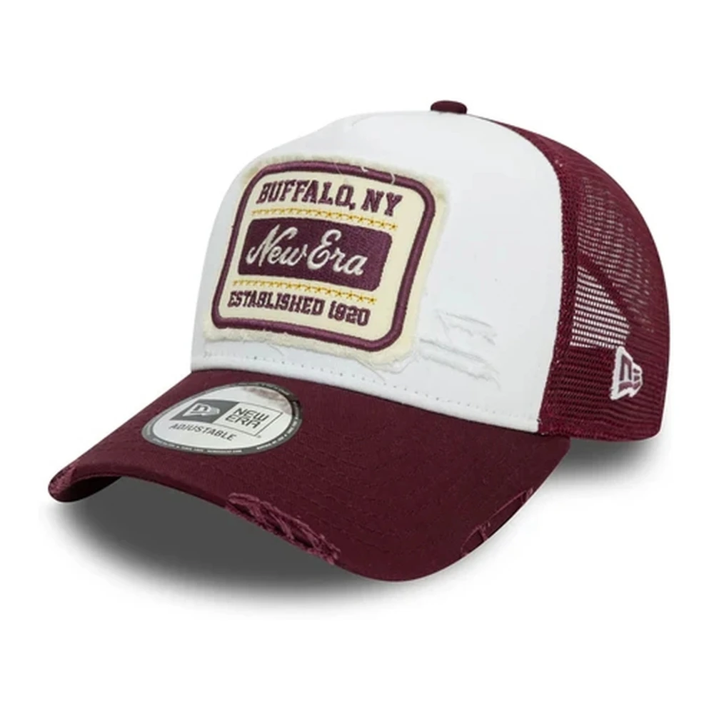 new era Distress Trucker Pet Rode Patch Multicolor Unisex