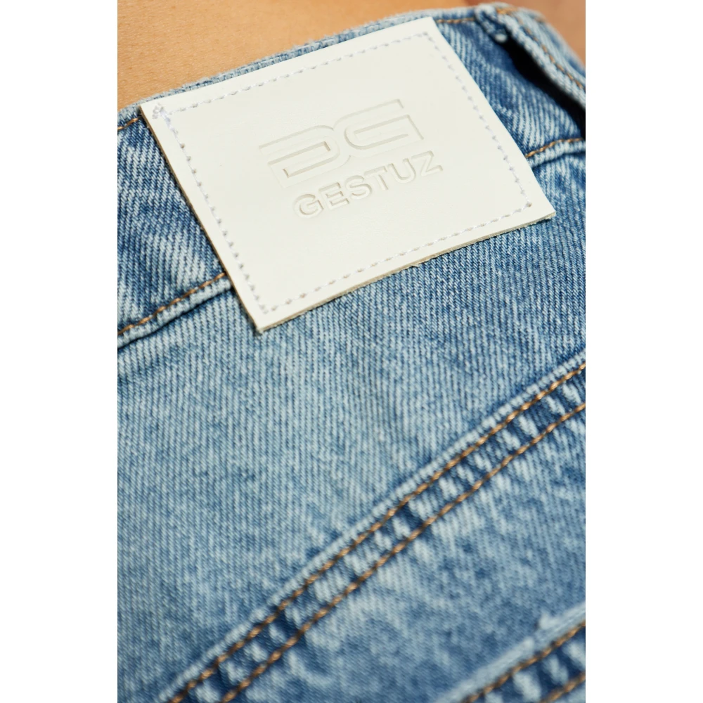 Gestuz Jeans met logo Blue Dames