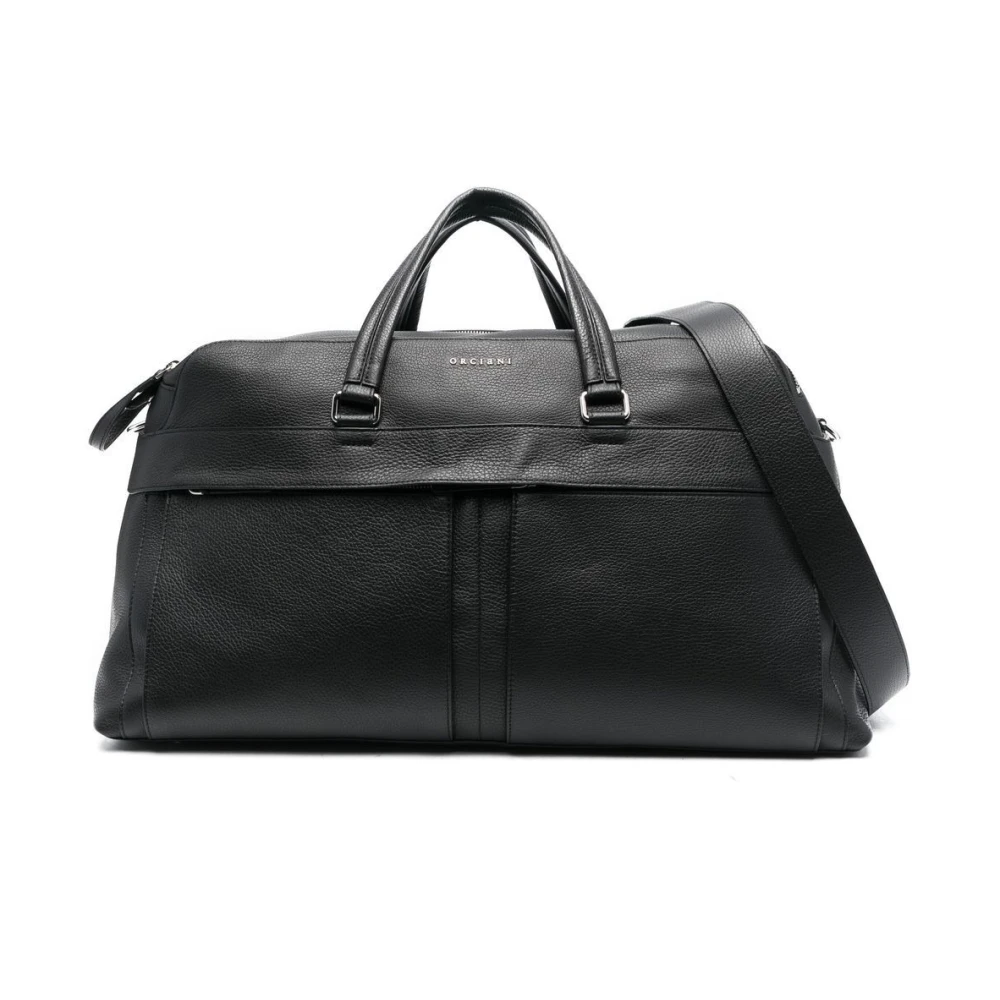 Orciani Zwarte Micron Duffle Tas Black Heren
