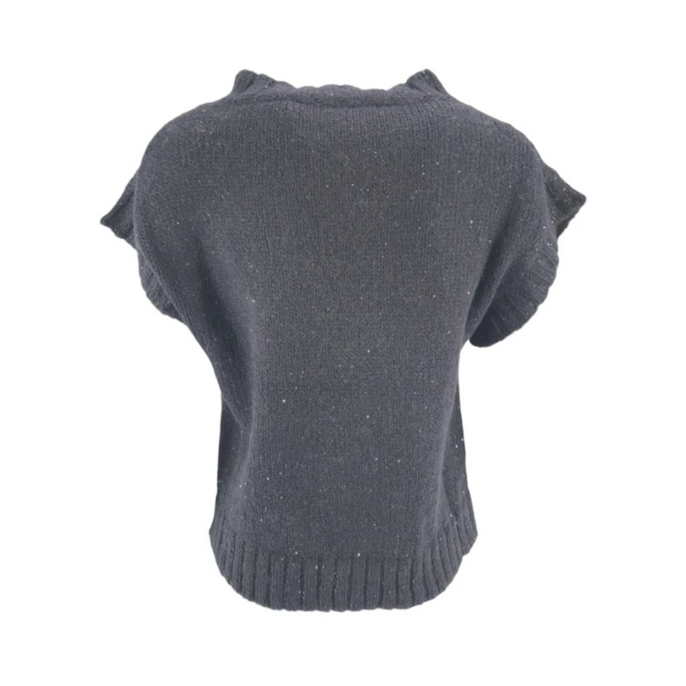 D.Exterior Zwarte Trui met Open Design Black Dames