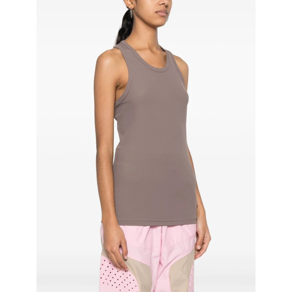 adidas by stella mccartney Rib Tank Top voor Vrouwen Purple Dames