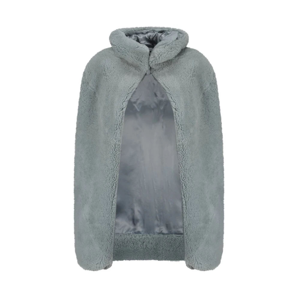 Rick Owens Gehoode Cape Stijl Mantel Green Dames