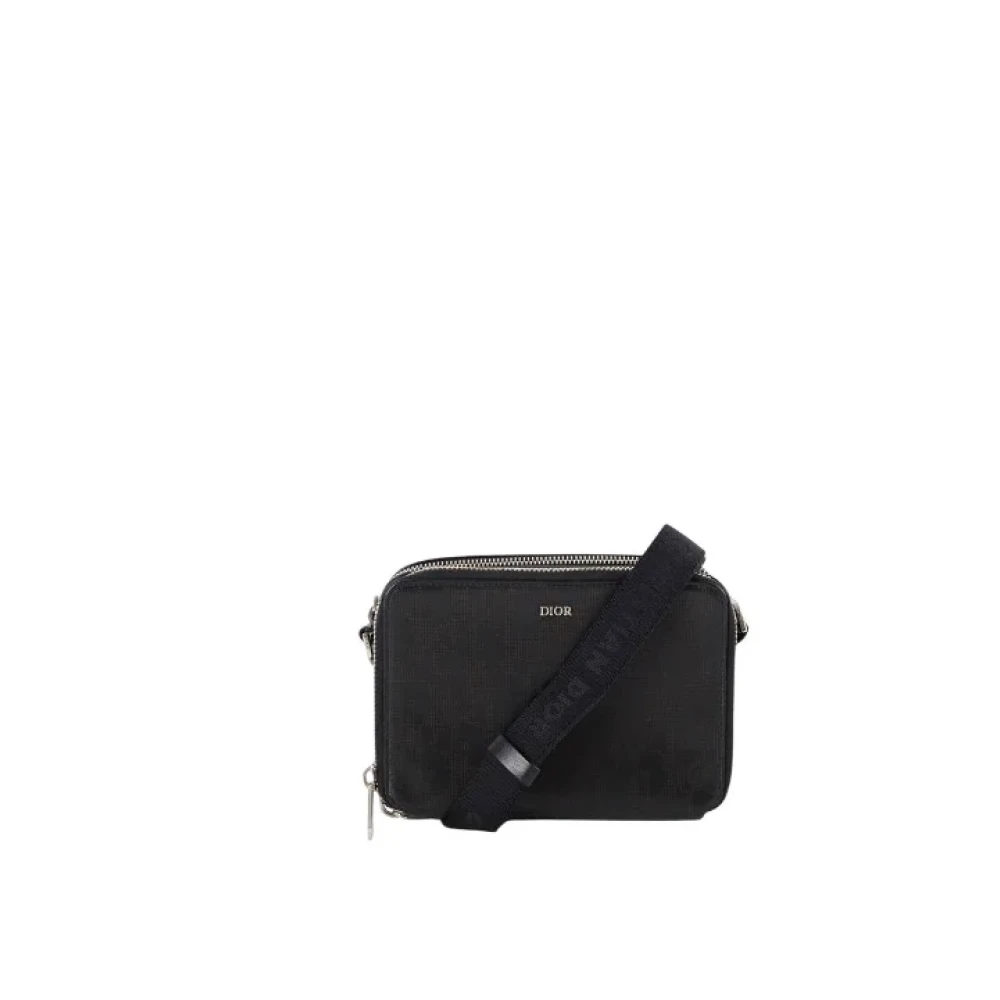 Dior Vintage Pre-owned Leather handbags Black Heren