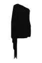 zwarte-franje-one-shoulder-jurk
