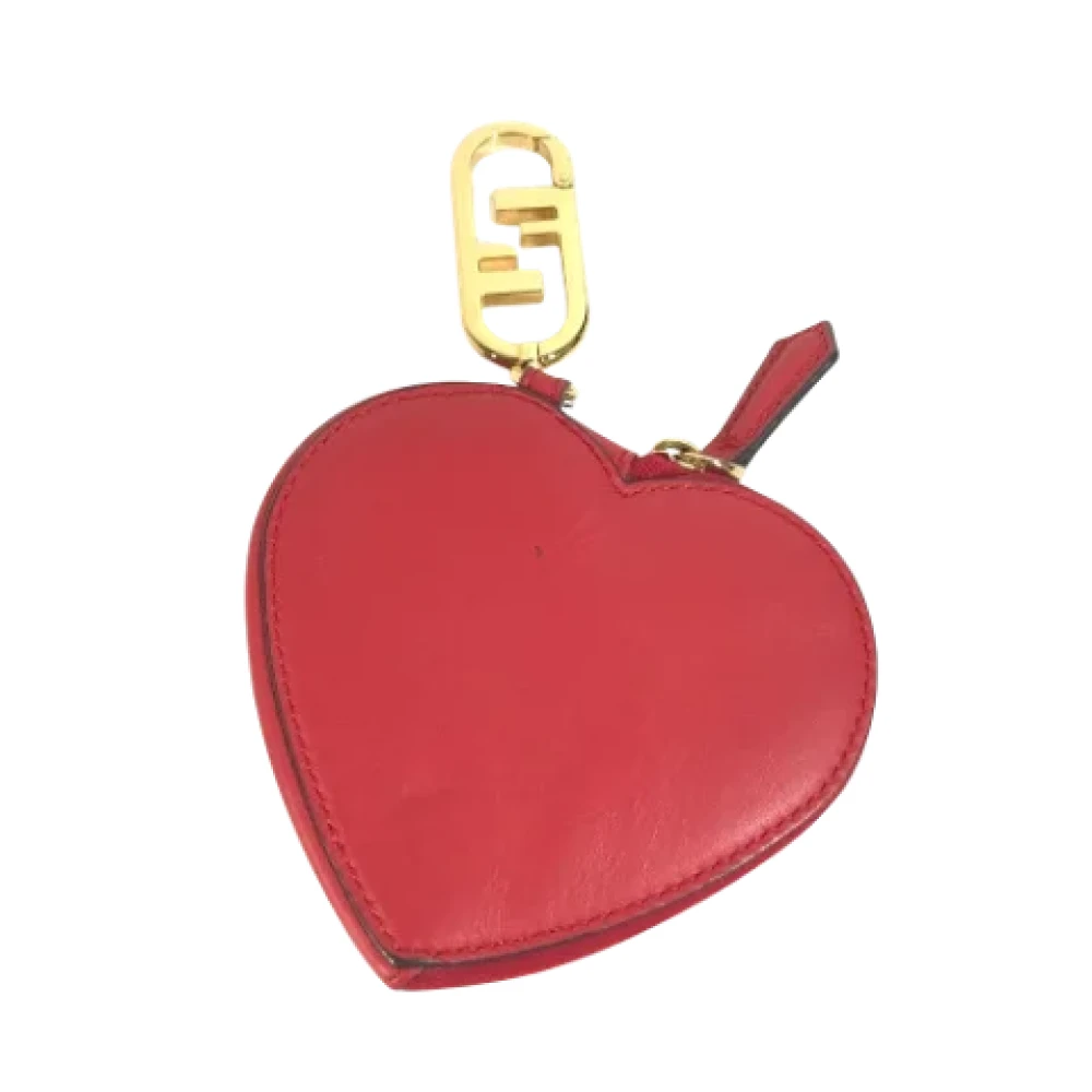Fendi Vintage Pre-owned Leather wallets Red Dames