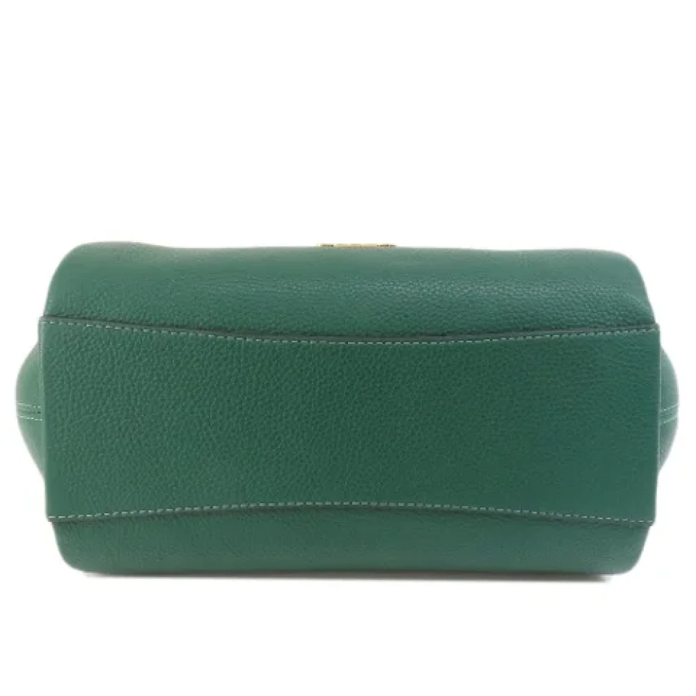 Coach Pre-owned Leather handbags Green Dames