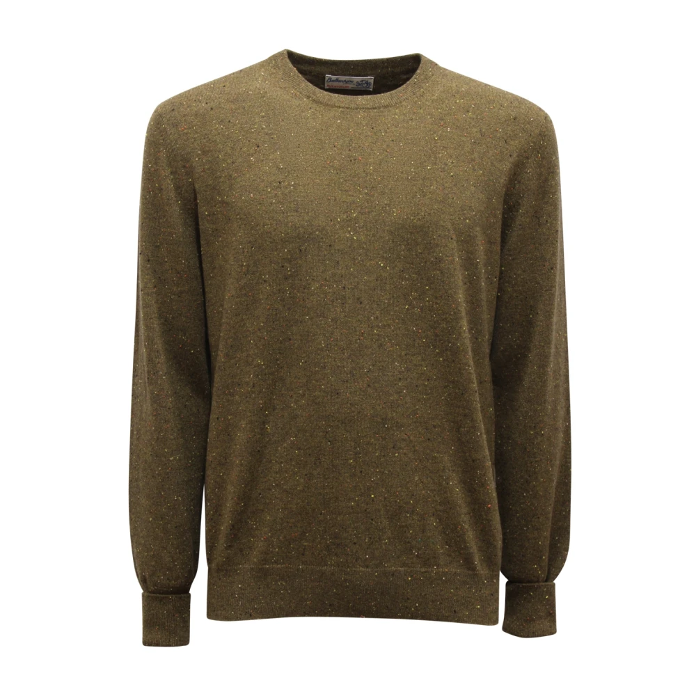 Ballantyne Jersey De Cachemira Verde Militar Pullover Knitwear Hombre Verde L Jersey De Cachemira Verde Militar Pullover