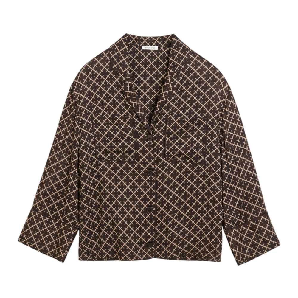By Malene Birger Handtekening Bloemen Shirt By Herenne Birger Brown Dames