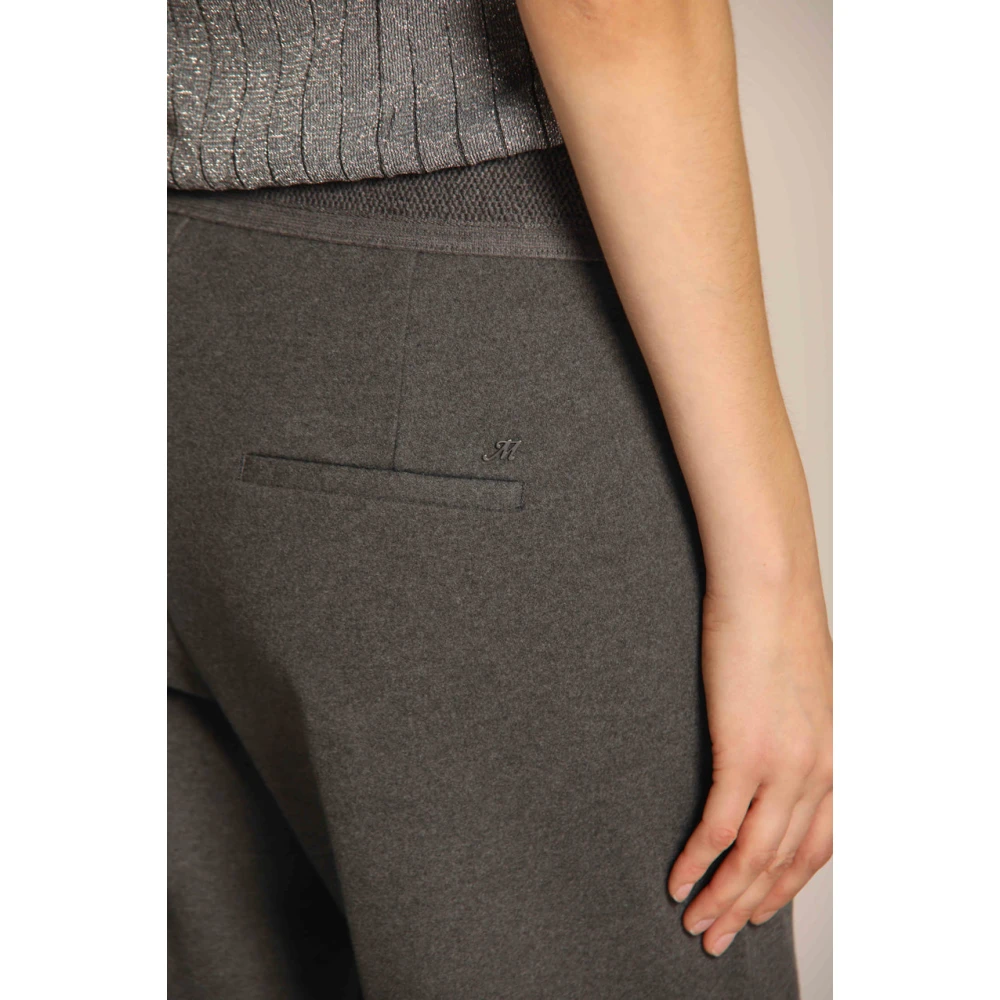 Mason's Grijze Straight Chino Broek in Jersey Gray Dames
