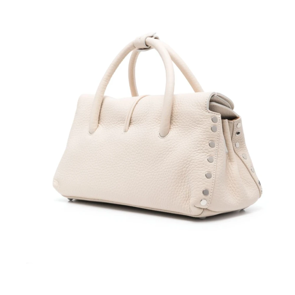 Zanellato Witte tassen met twist-lock sluiting White Dames