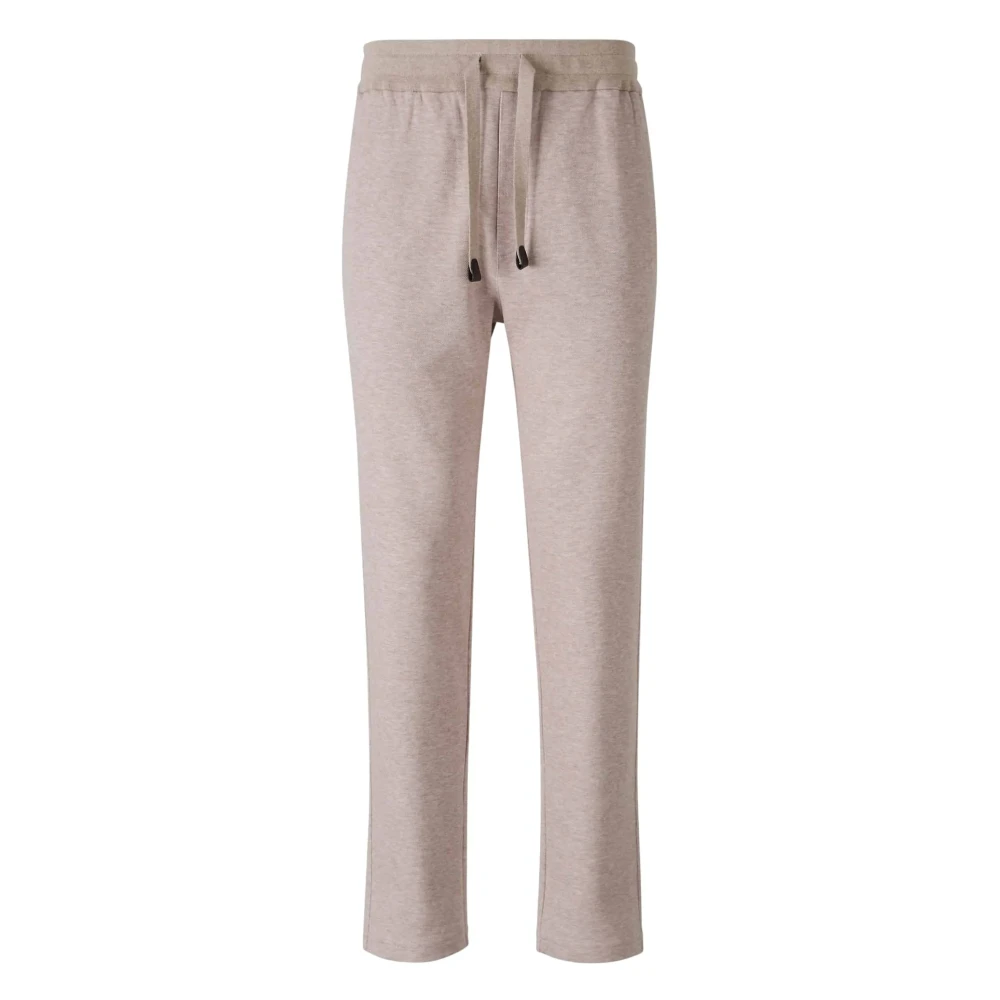 Brioni Katoenmix Trackbroek met Zakken Beige Heren