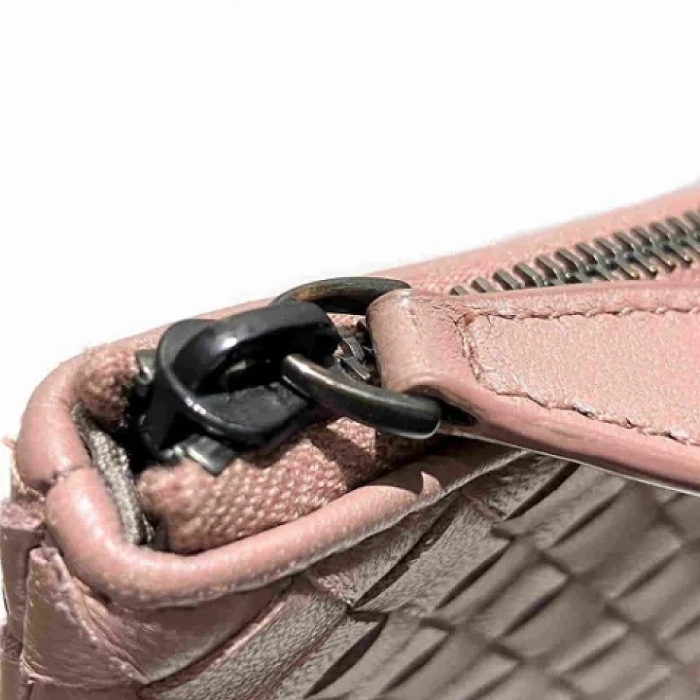 Bottega Veneta Vintage Pre-owned Leather clutches Pink Dames